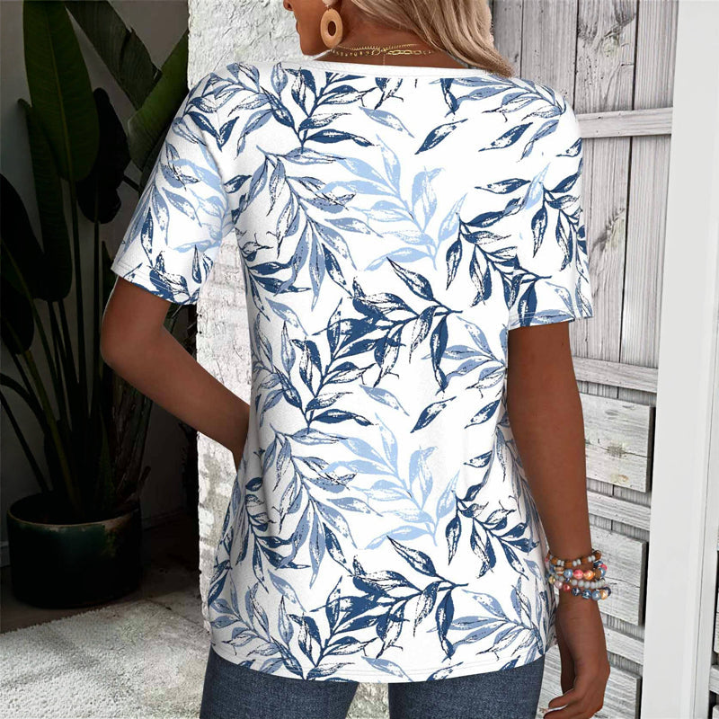 Blouse d'été "Heure du café" – Classique & mignonne